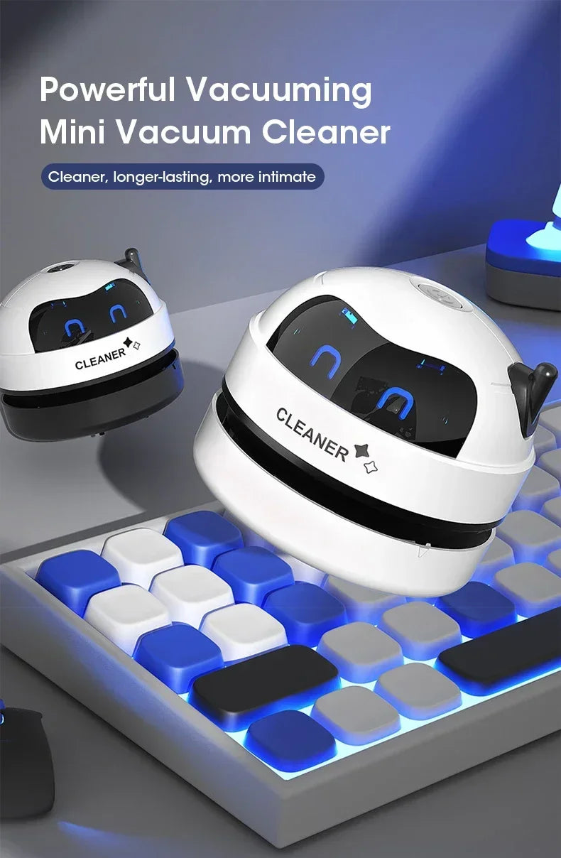 Desk Table Dust Vacuum Handheld Mini Vacuum Cleaner USB Table Sweeper Home Office Desktop Pencil Crumbs Cleaner Vacuum Cleaner