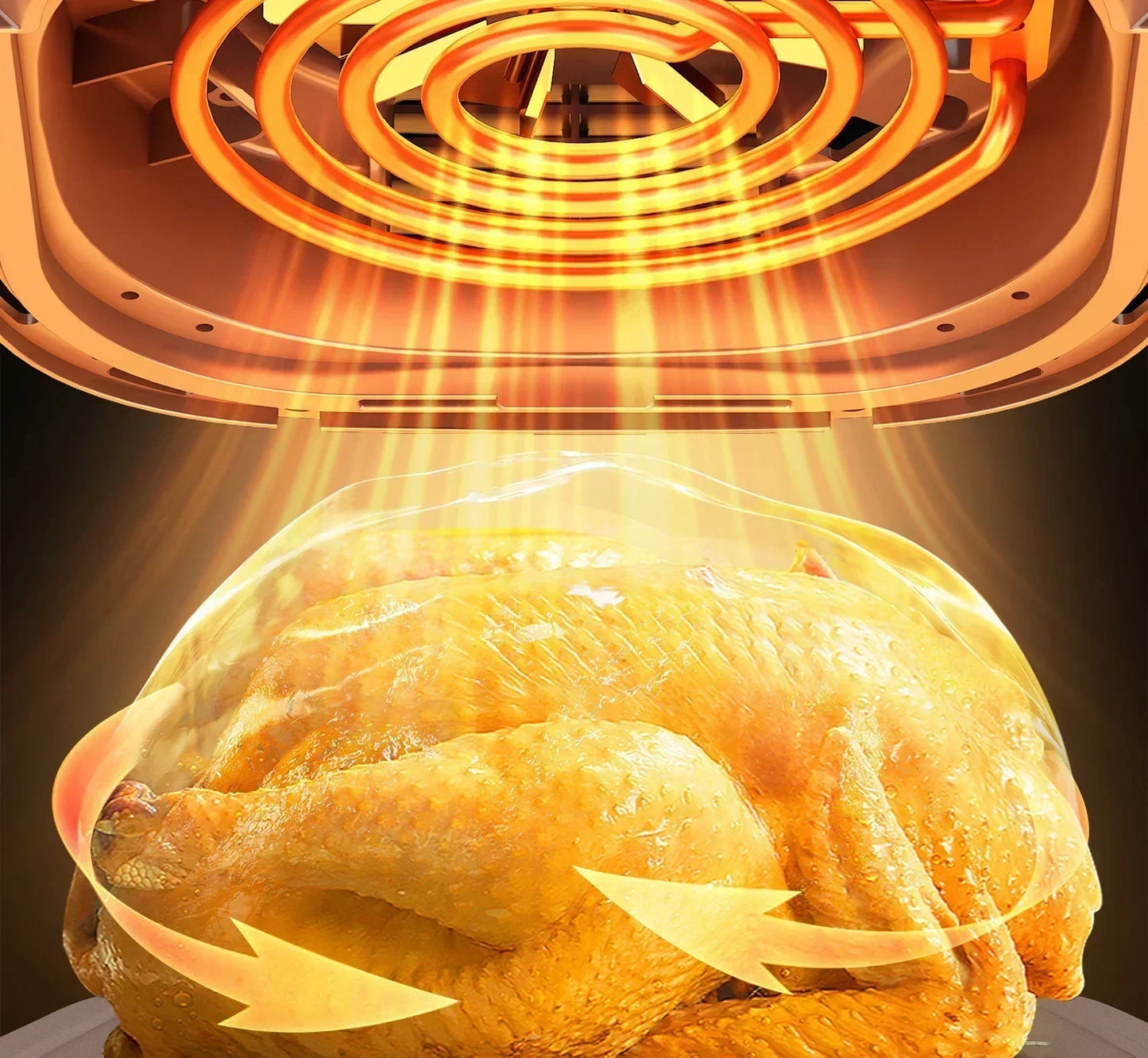 220V AUX Air Fryer and Oven Combo: Multifunctional, Fully Automatic, No Oil Technology, Easy-to-clean FC