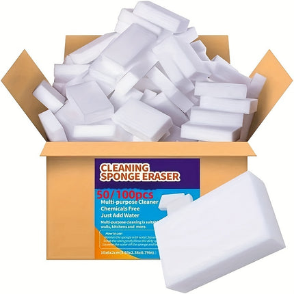 Lot de 100 éponges magiques en mousse
