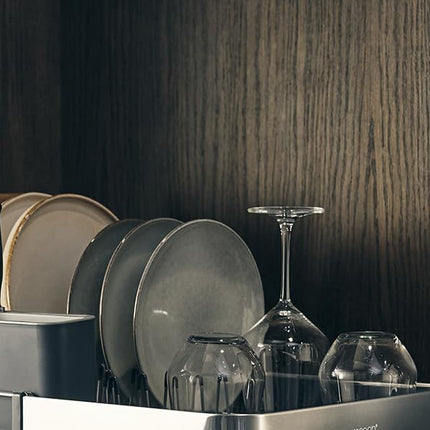 Séchoir à Vaisselle Extensible avec Compartiment à Couverts Amovible - E-menage