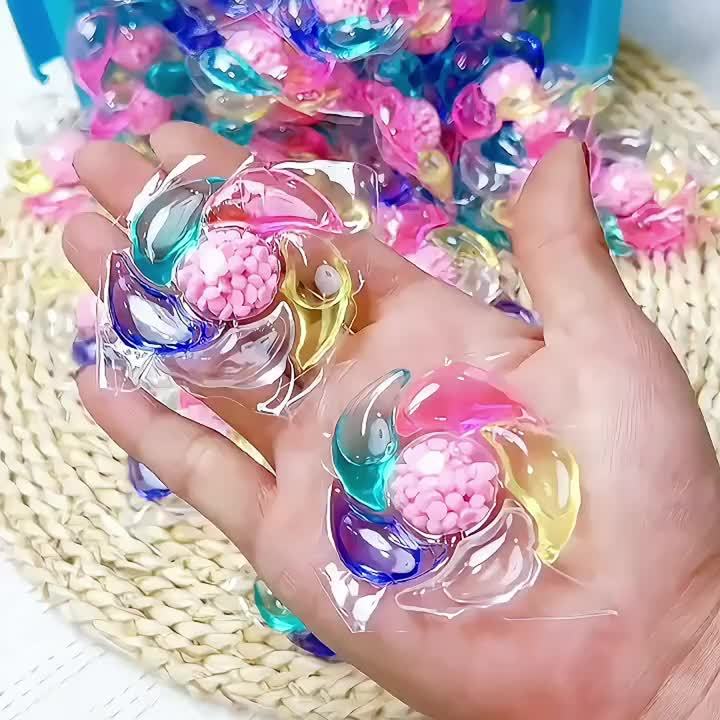 Perles de gel lessive 6 en 1 , Paquet de 200 g/300 g/600 g - E-menage