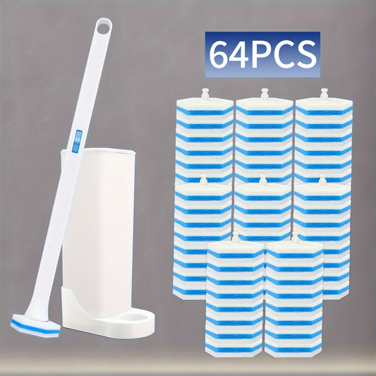 Kit complet de nettoyage WC avec éponges épaisses et résistantes - E-menage