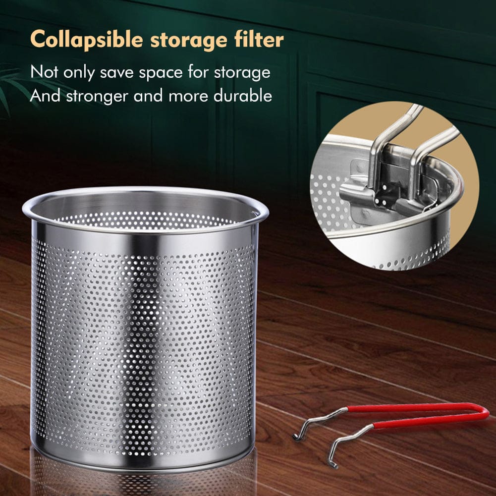 5pcs Stainless Steel Deep Fryer Set with Basket, Lid & Tongs - Perfect for French Fries & Chicken - Durable Kitchen Cookware - For Home Cooks & Foodies - Ideal Gift for Housewarming & Holidays