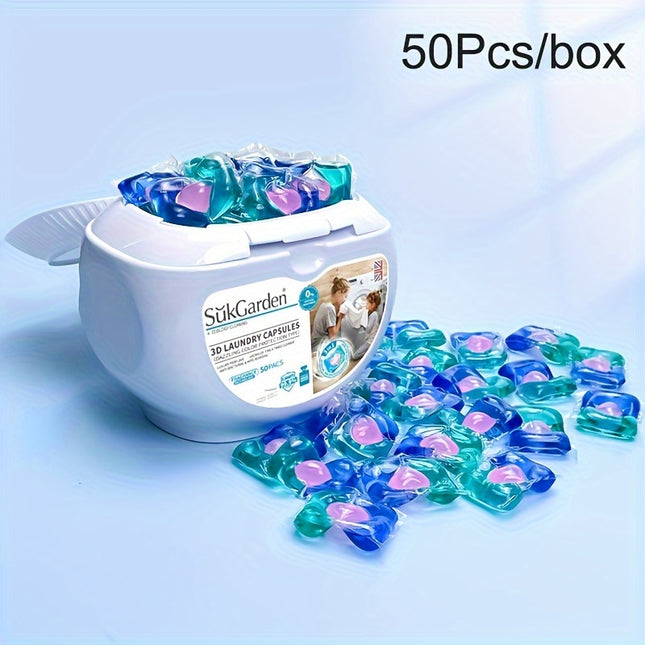 50 capsules de lessive 3 en 1 haute efficacité - Adoucissant
