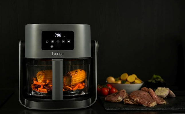 Lauben Glass&Grill 5500BG - Friteuse à air chaud 3 en 1