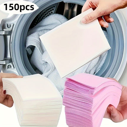150 feuilles de lessive rose, tablettes nettoyantes concentrées pour vêtements