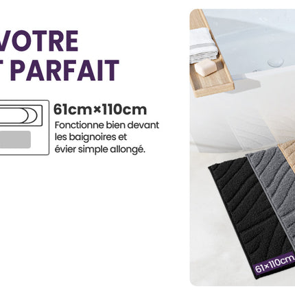 DEXI Tapis de bain absorbant 44 x 76 cm